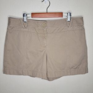 LOFT Khaki Cotton Shorts Size 12